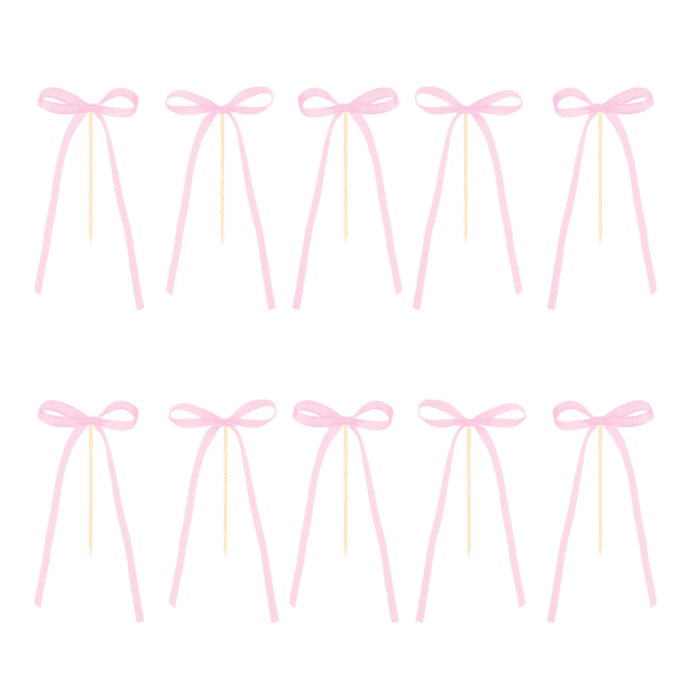 Koogikaunistused roosa 6x16cm (10 tk/pk) - Image 1