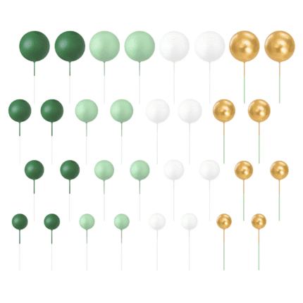 Tordikaunistused roheline-kuldne (32 tk/pk)