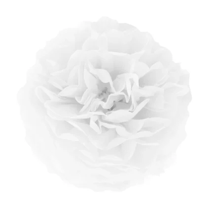 Paberist pompom valge 35cm