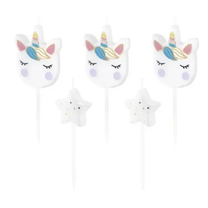 Tordiküünlad ükssarv 7,5cm (5 tk/pk)