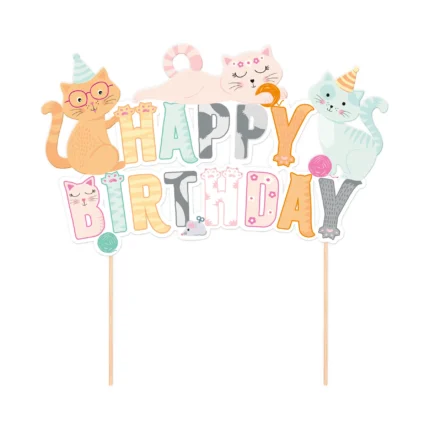 Tordikaunistus Happy Birthday loomad