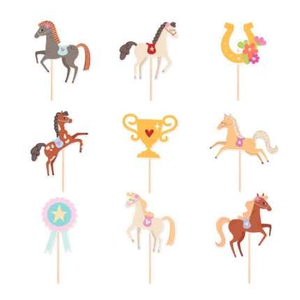 Koogikaunistused hobune (9 tk/pk)