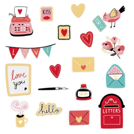 Kleepsud Love (18 tk/pk)