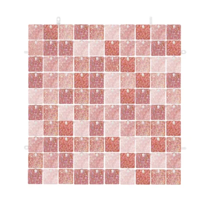 Dekoratsioonpaneel ruudud roosakuld 30x30cm