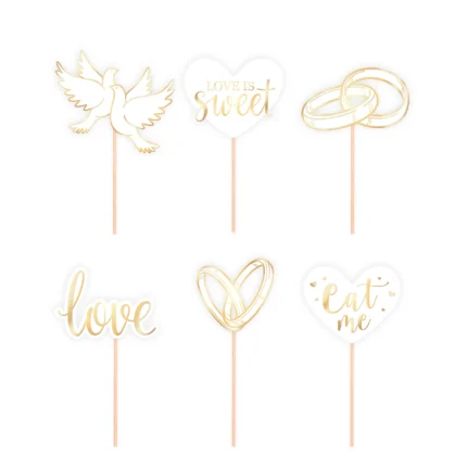 Koogikaunistused Love is Sweet (12 tk/pk)