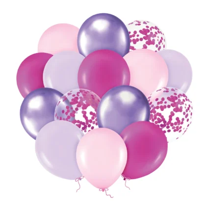 Õhupallid lilla-roosa 30cm (12 tk/pk)