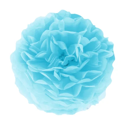Paberist pompom helesinine 35cm