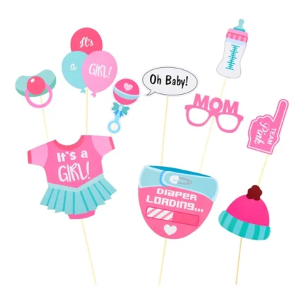 Baby Girl dekoratsioonid (10 tk/pk)