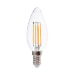 V-TAC LED pirn E14 6W 600lm 3000K-soevalge