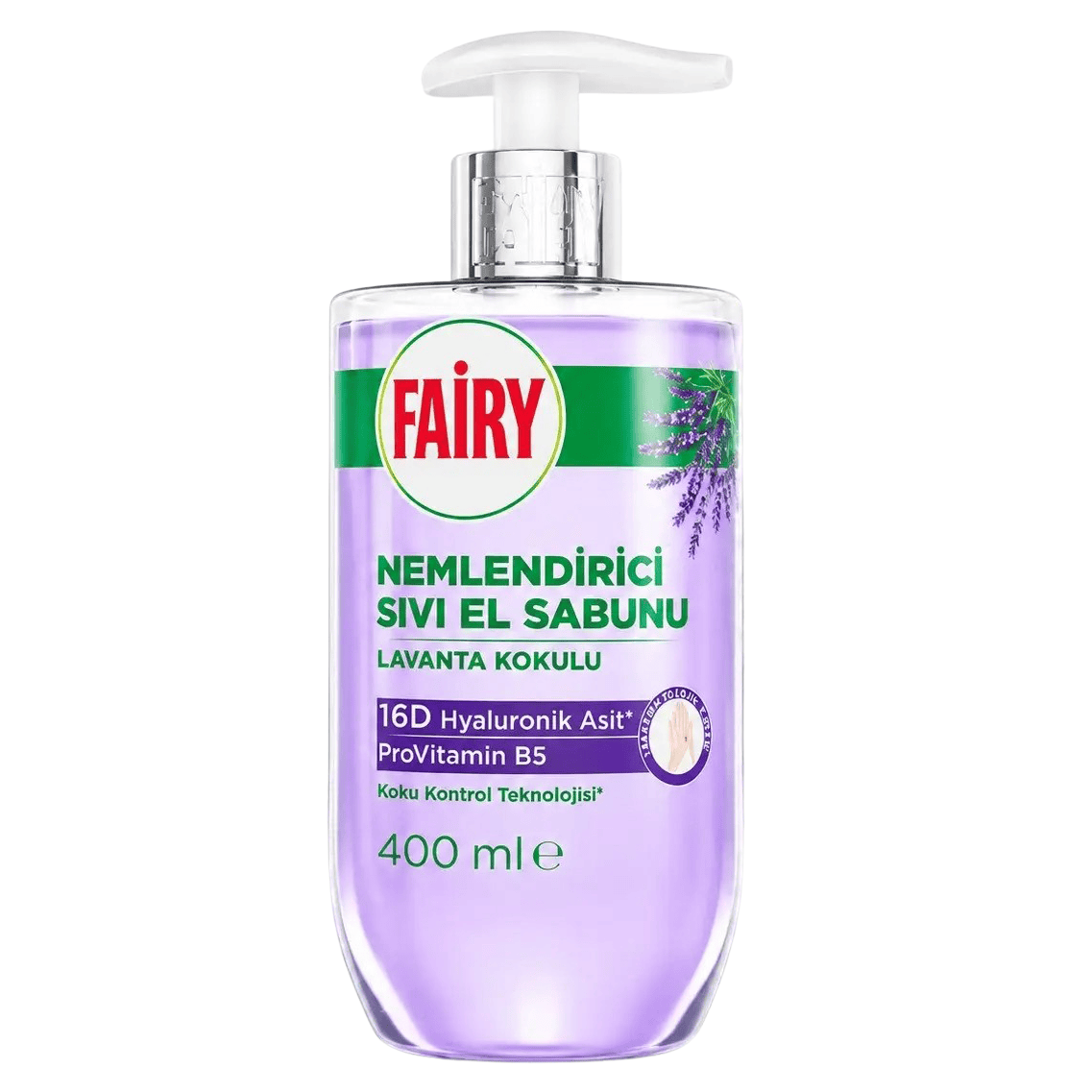 8681554638288 Fairy kätepesuseep Lavender 400ml - Pilt 1