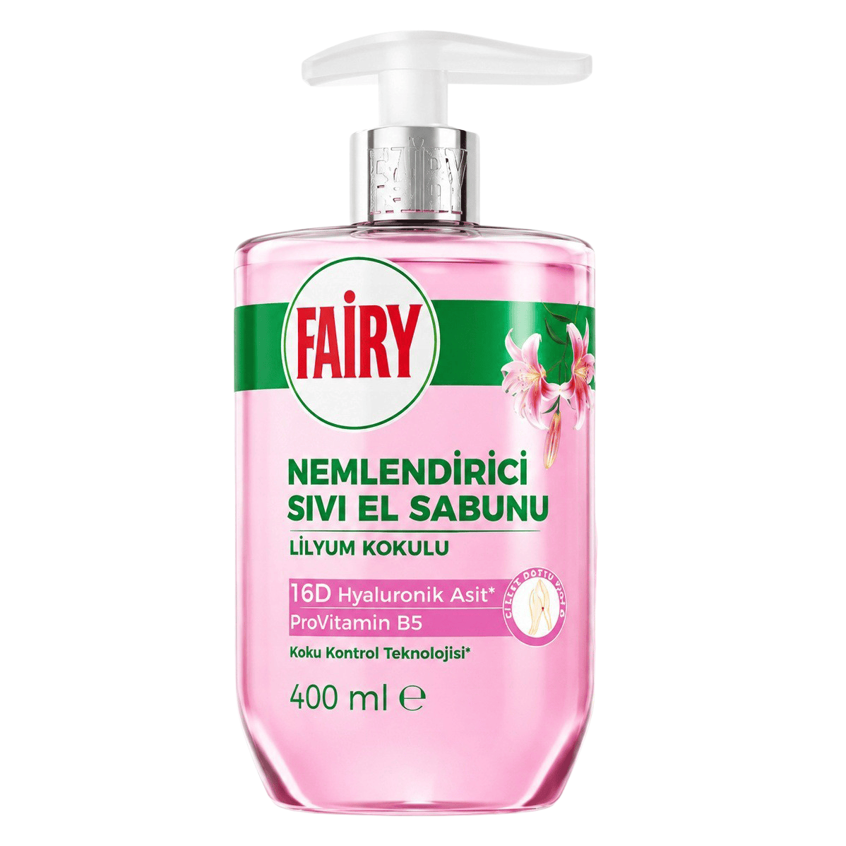 8681554638349 Fairy kätepesuseep Lily 400ml - Pilt 1