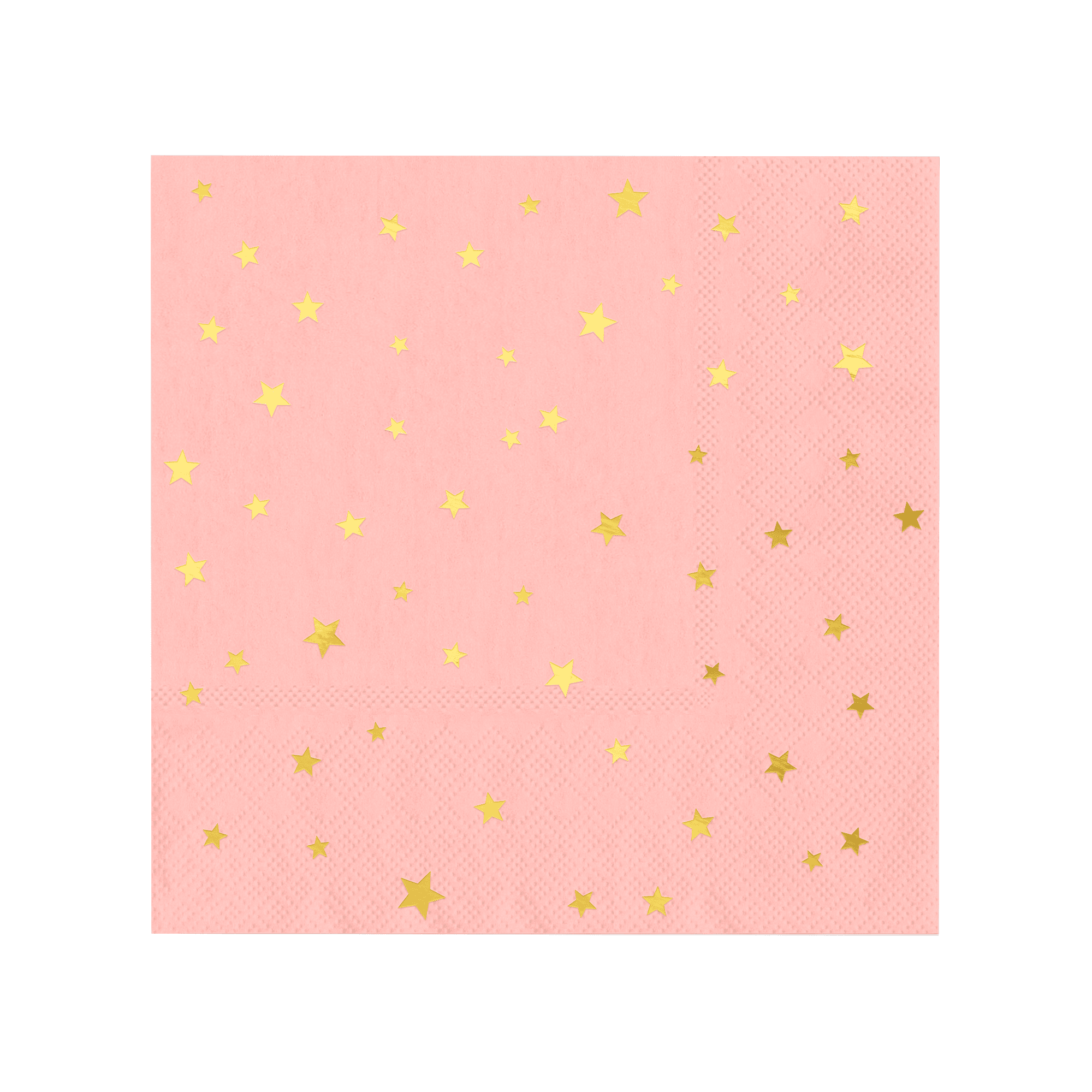 512794_P_efbc6196-b26e-4bda-9f9f-10ad367d3d4a.png Salvrätikud tähekestega roosa-kuldne 33x33cm (10 tk/pk) - Pilt 1