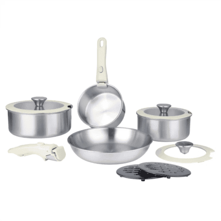 Brunbeste 11-osaline pottide komplekt valge 5558