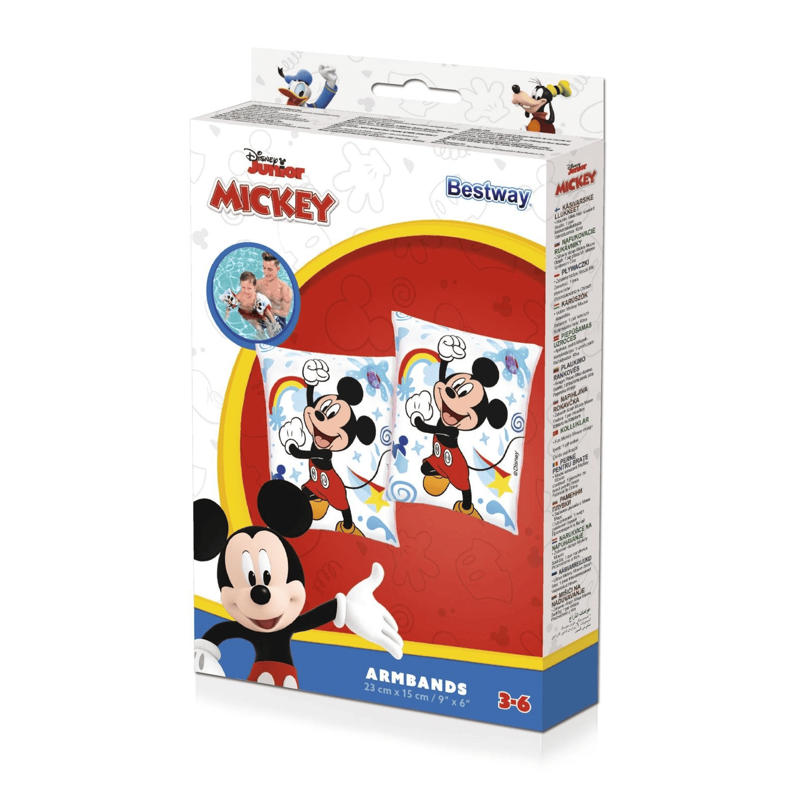 6941607330166-1.png Bestway kätised Mickey 3-6 23x16cm - Pilt 1