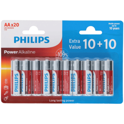 Philips patareid Power Alkaline AA (20 tk/pk)