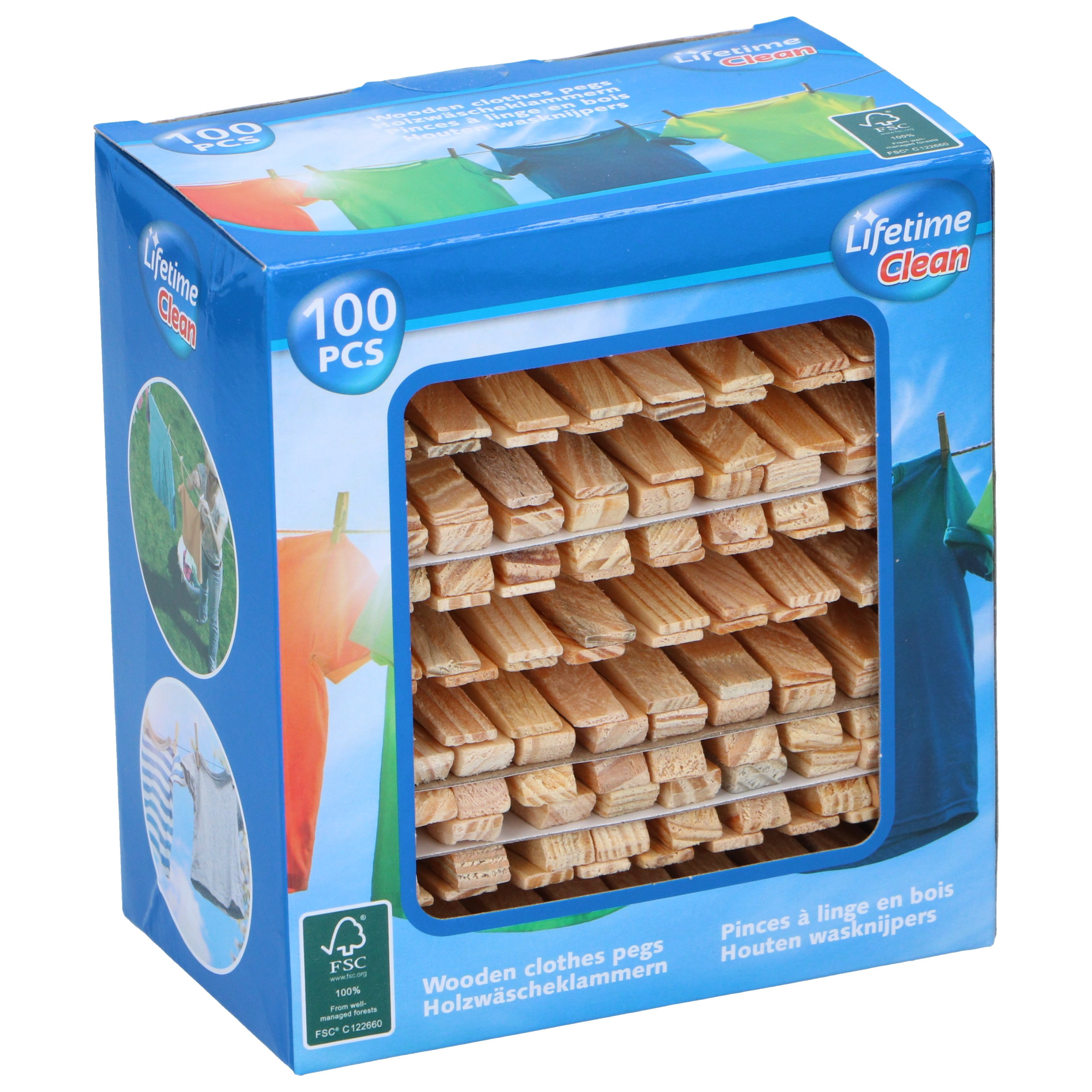 8711252176987-1.png Pesulõksud puidust (100 tk/pk) - Pilt 1
