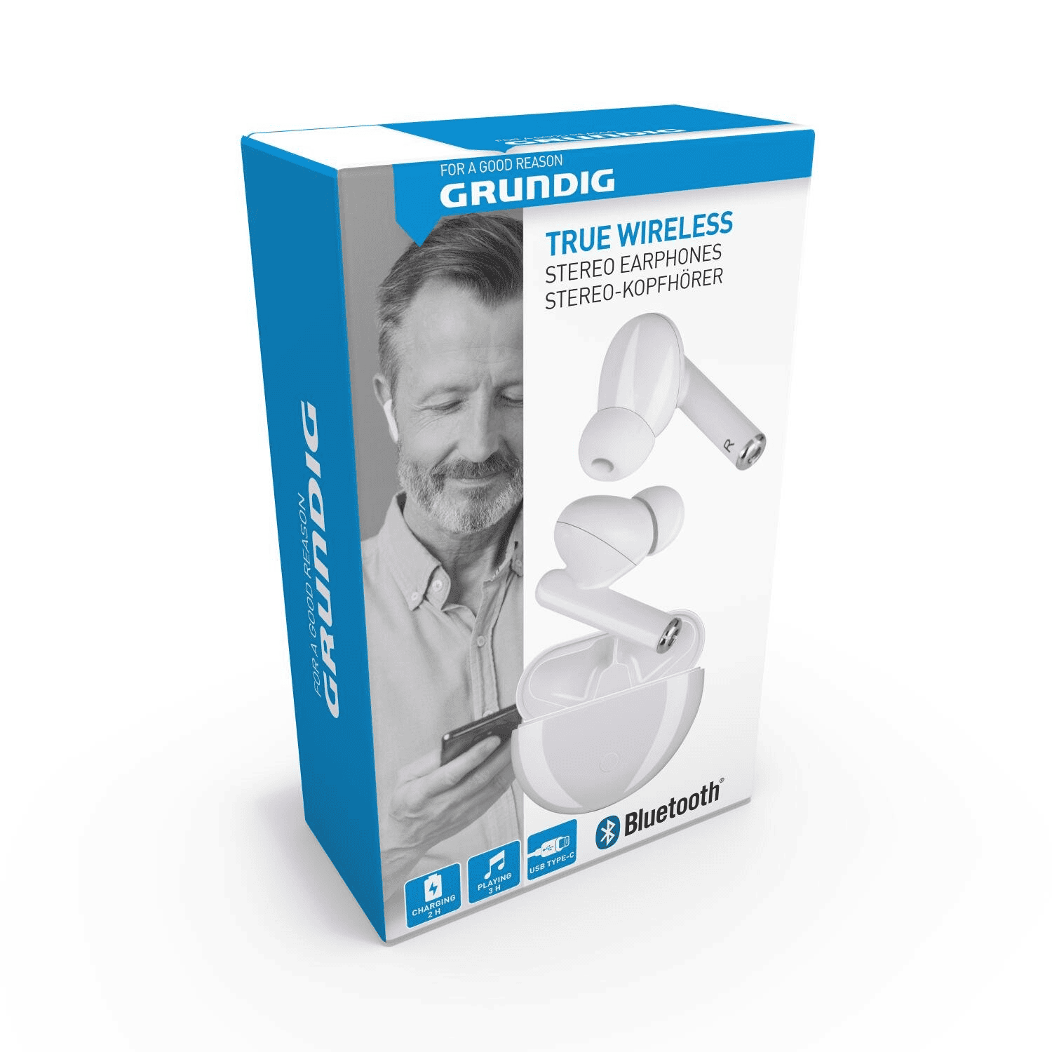 8711252191515-1.png Grundig nööpkõrvaklapid (Bluetooth) - Pilt 1