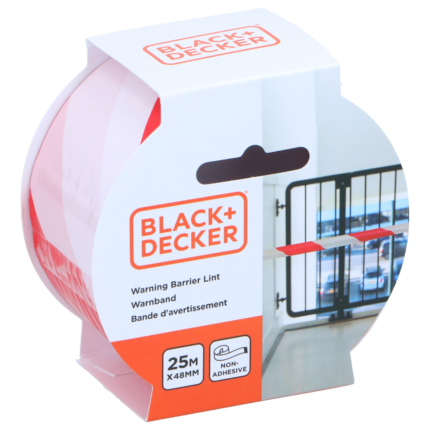 Black+Decker hoiatuslint 48mmx25m