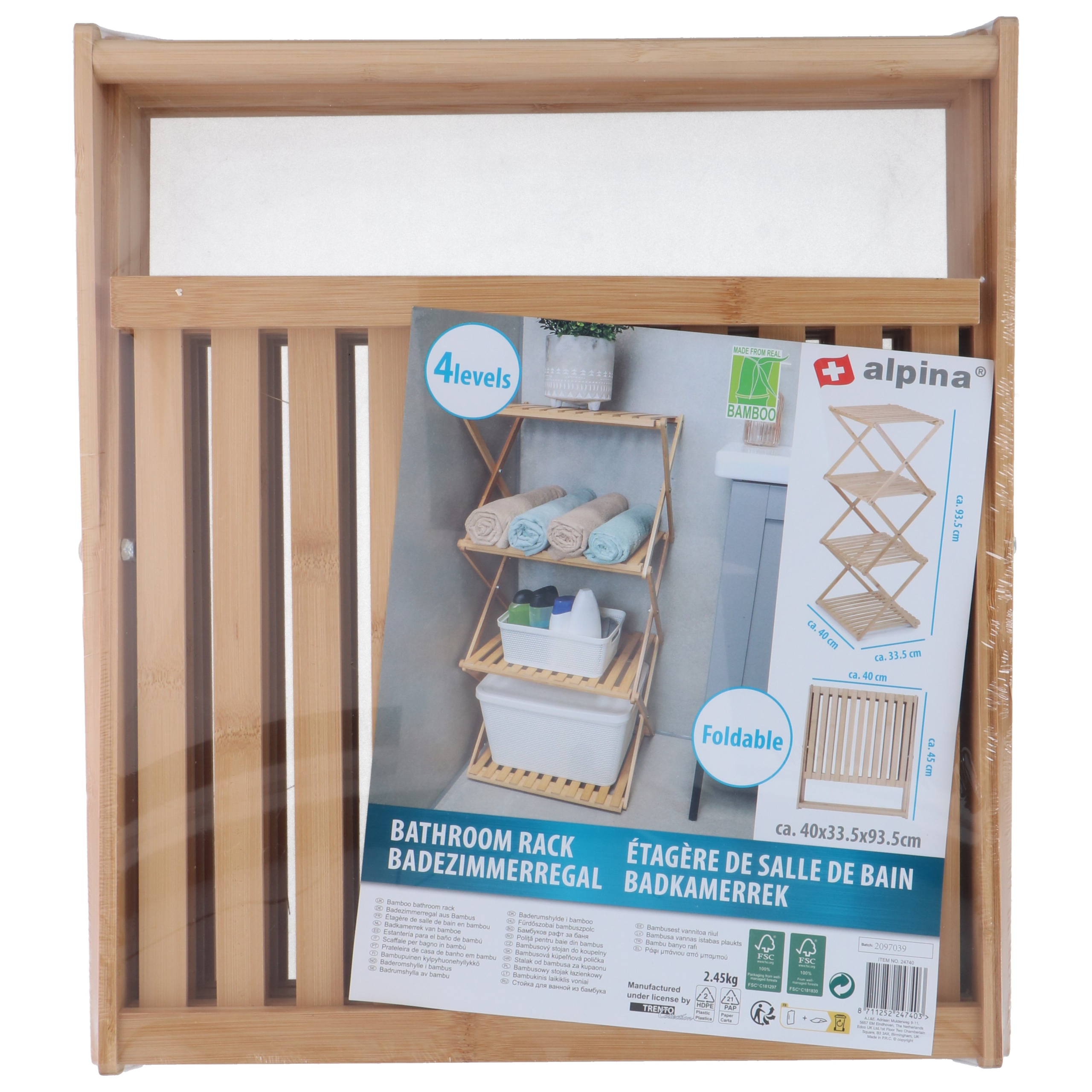 8711252247403-1.png Alpina vannitoariiul bambus 40x33x93cm - Pilt 1