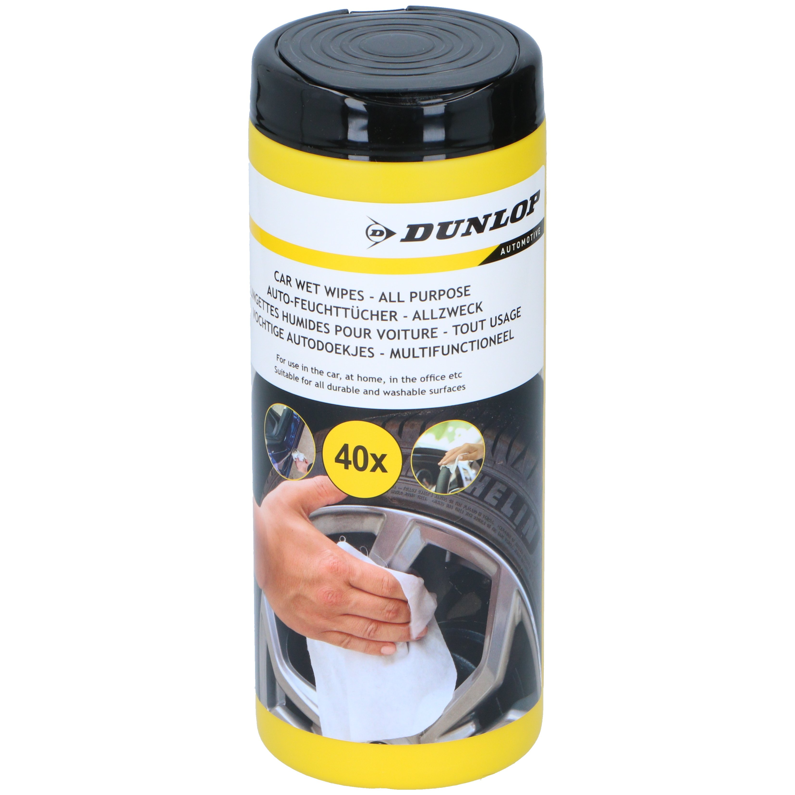 8711252268095-1.png Dunlop niisked puhastuslapid (40 tk/pk) - Pilt 1