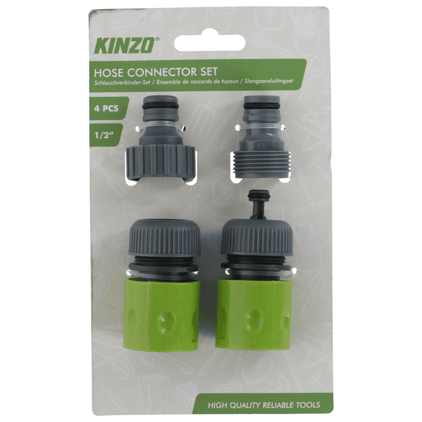 8711252271989-1.png Kinzo voolikuliitmik 1/2" (4 tk/pk) - Pilt 1