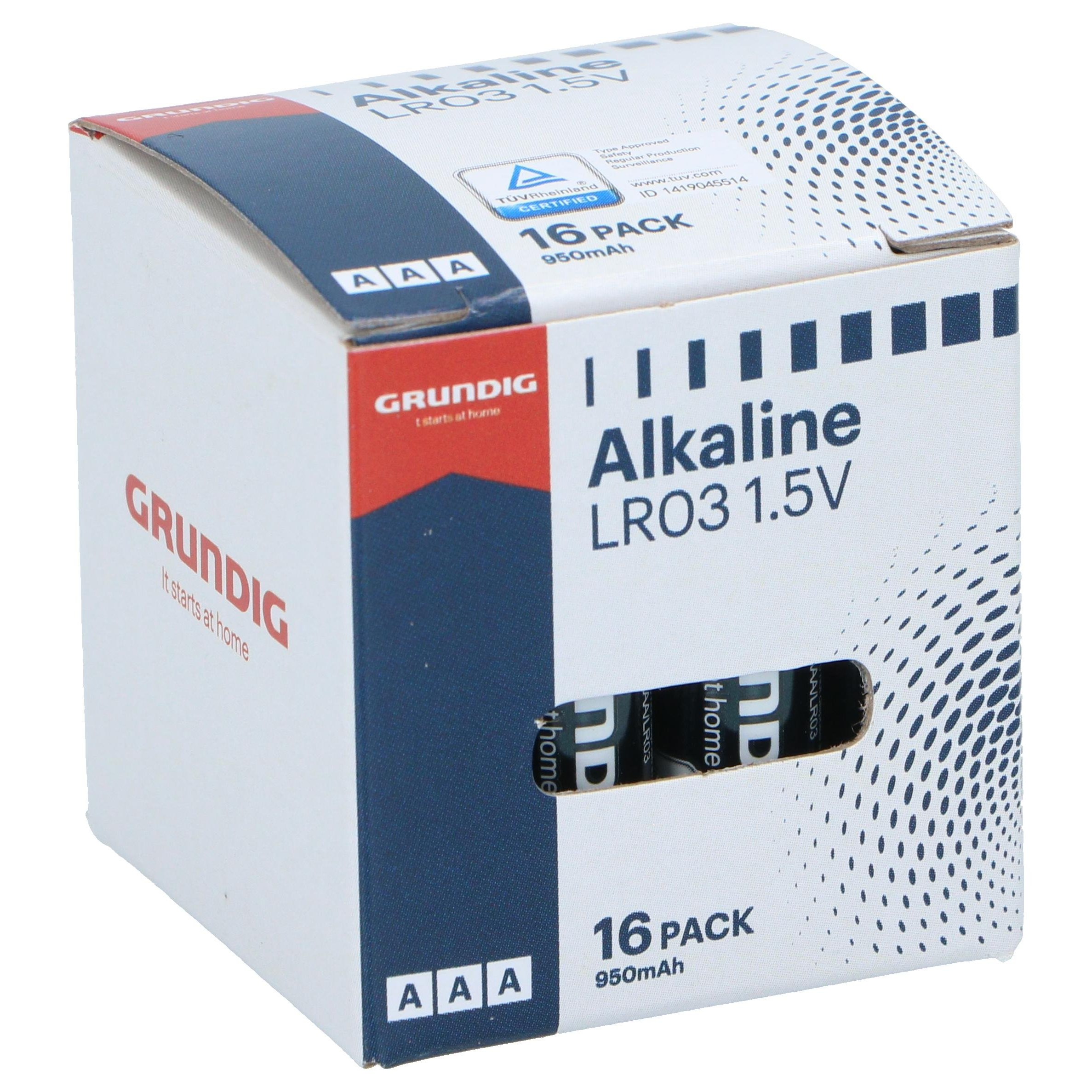 8711252303543-1.png Grundig patareid AAA (16 tk/pk) - Pilt 1