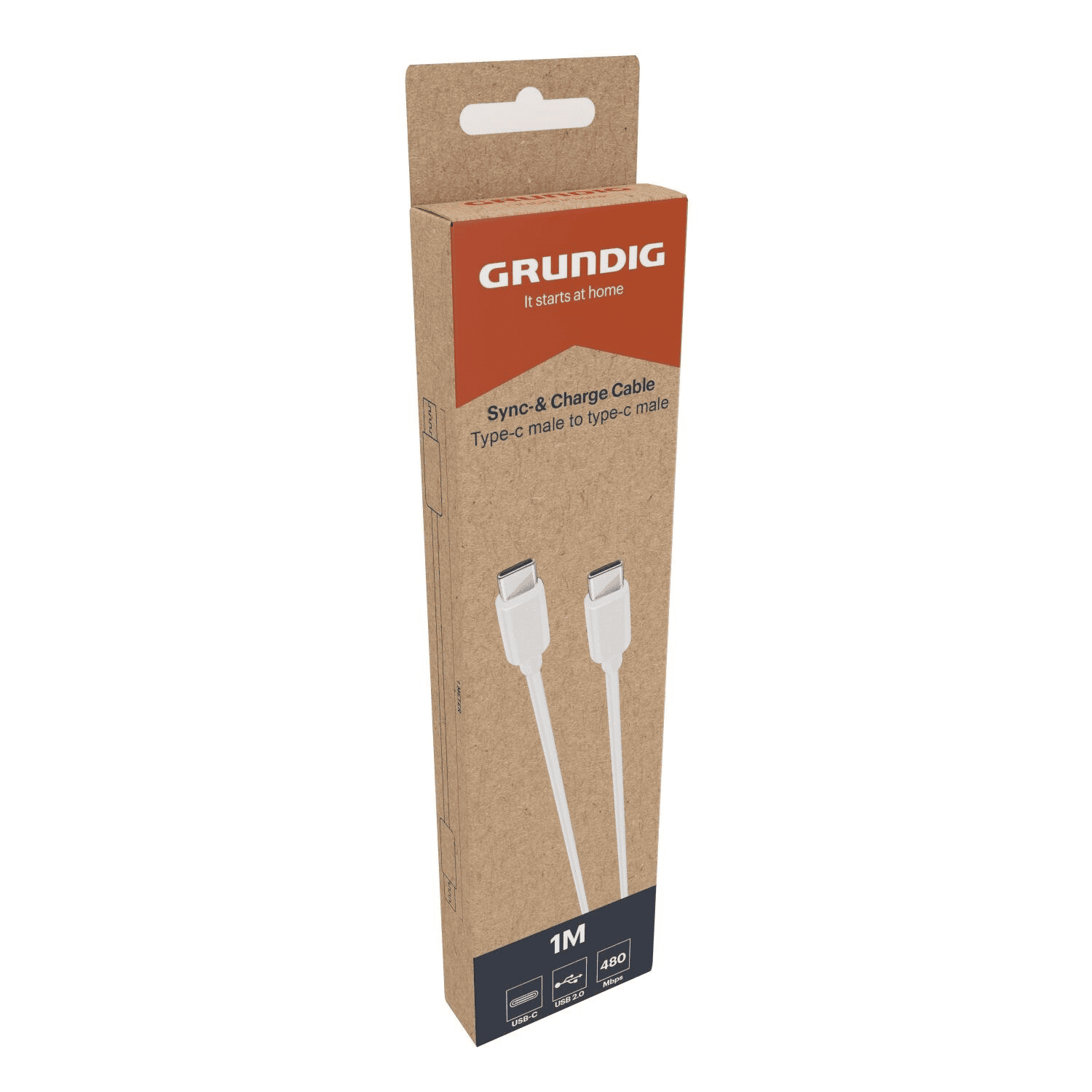 8711252334639-1.png Grundig laadimiskaabel USB-C 1m - Pilt 1