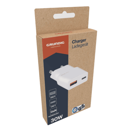 Grundig laadimisadapter USB-C USB-A 30W
