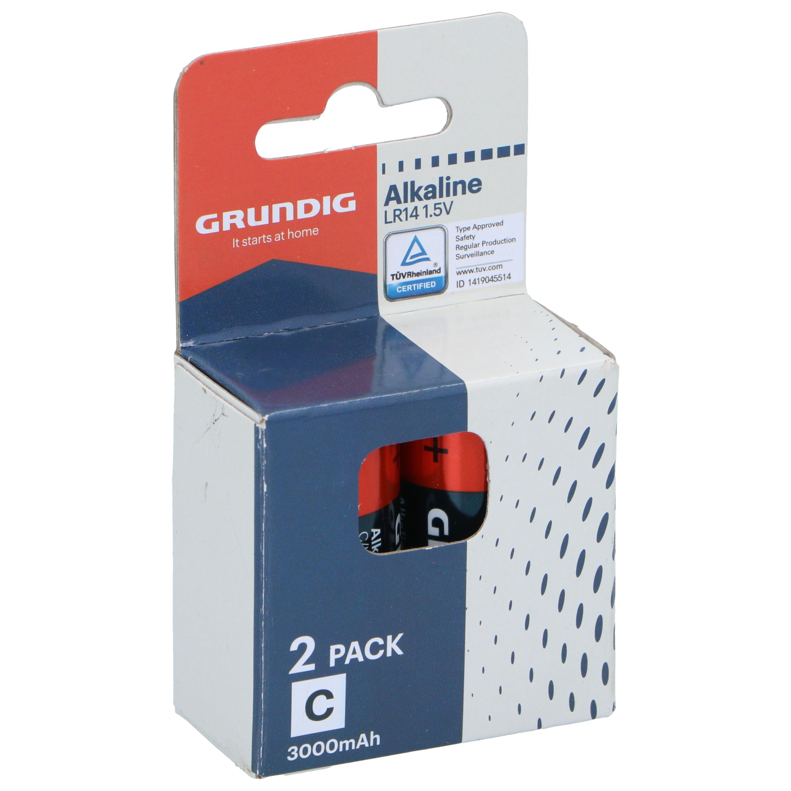 8711252436890-1.png Grundig patareid C (2 tk/pk) - Pilt 1