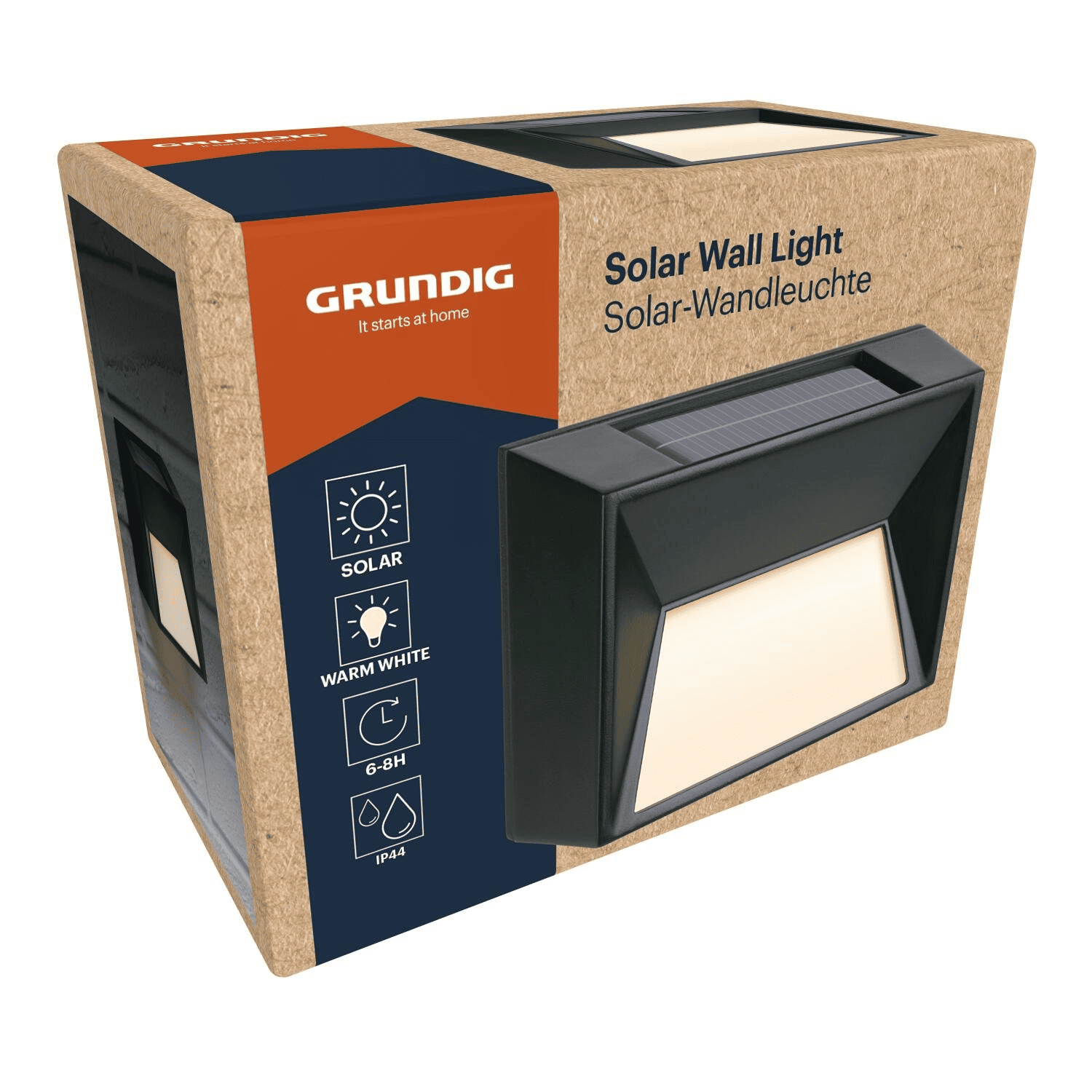 8711252439174-1.png Grundig seinavalgusti päikesepatareiga 10x5x8cm - Pilt 1