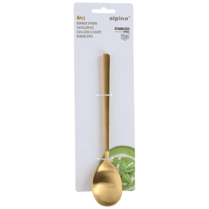 Alpina supilusikad kuldne 19,5cm (4 tk/pk)