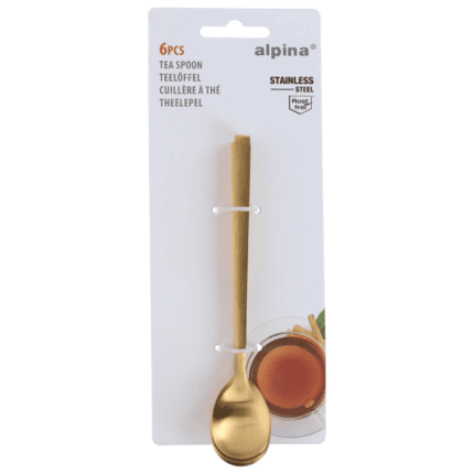 Alpina teelusikad kuldne 15cm (6 tk/pk)