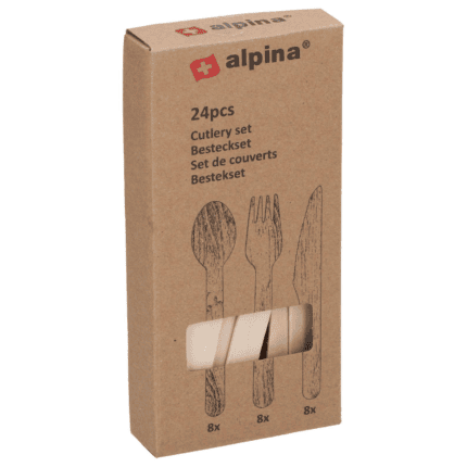Puidust söögiriistad (24 tk/pk)