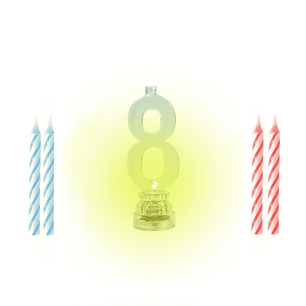8_45d5a3bb-0447-4070-9a4a-58b6f97d4a69.png Tordiküünalde komplekt 8 (1 LED + 4 küünalt) - Pilt 1