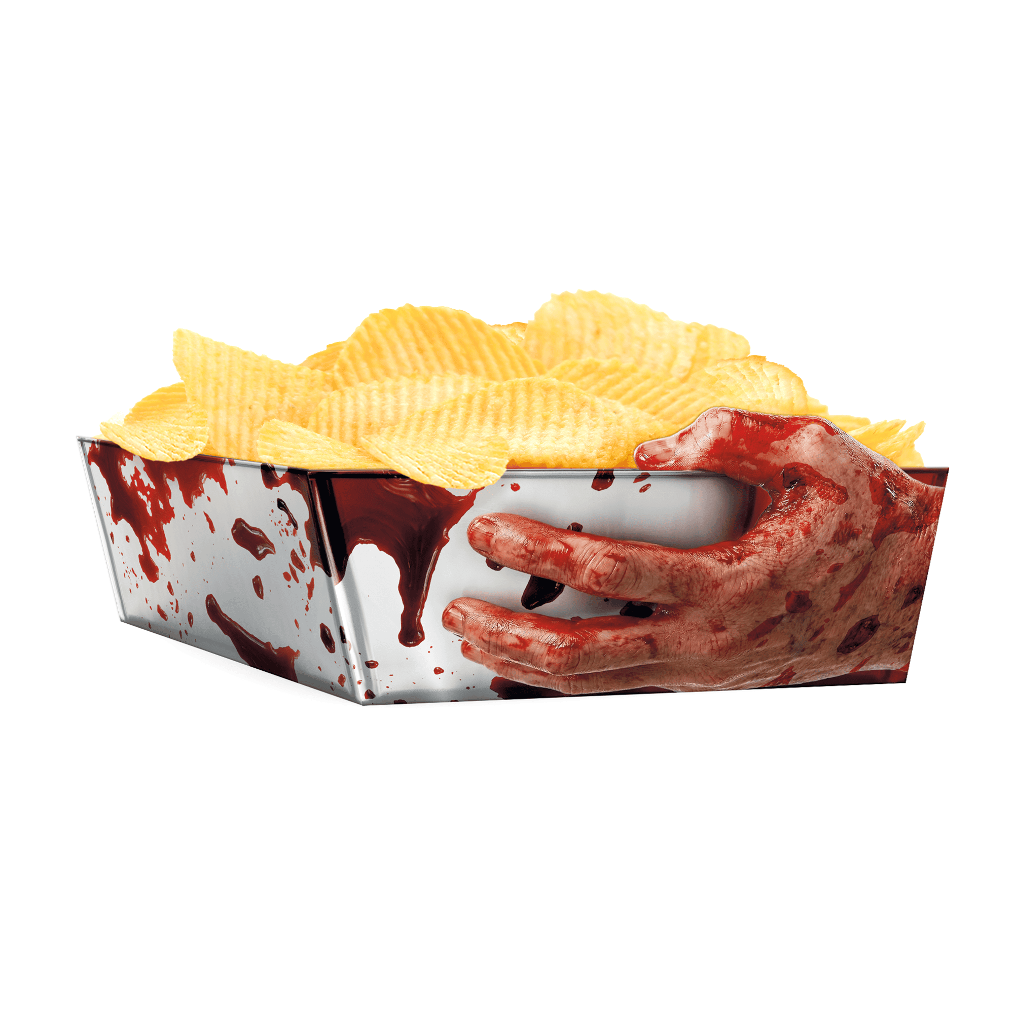 Pudelko-na-chipsy-Halloween-Bloody-16x14x7cm-3szt.-170885_P.png Snäkikarbid verine 16x14cm (3 tk/pk) - Pilt 1