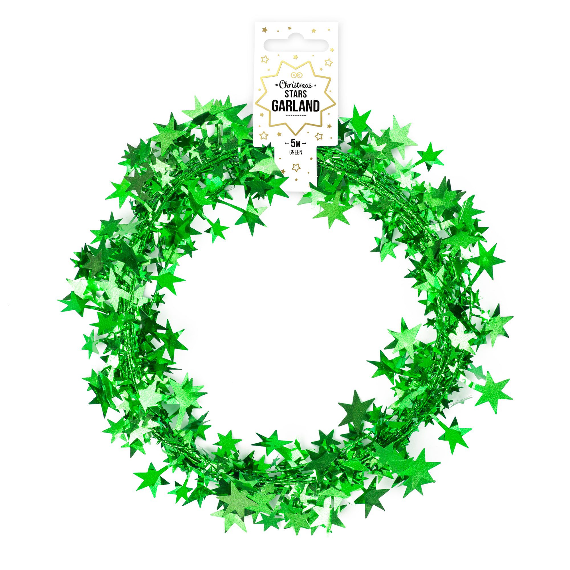 girlanda_gwiazdki_green.jpg Traat tähekestega roheline 5m - Pilt 1