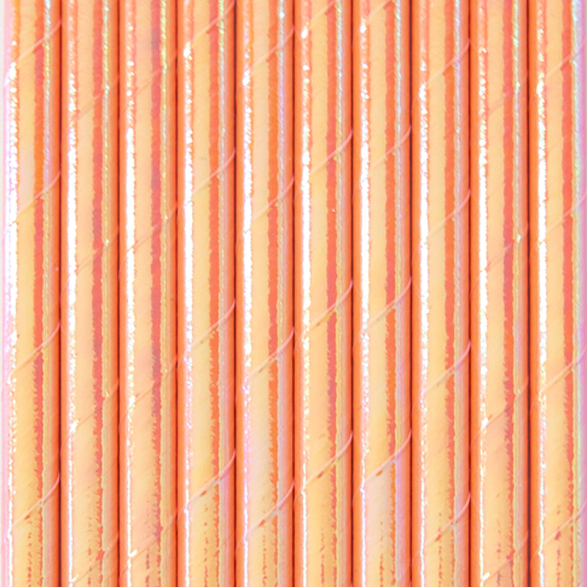 slomki-opalizujace-pomaranczowe.jpg Peokõrred läikiv valge 19,5cm (10 tk/pk) - Pilt 1