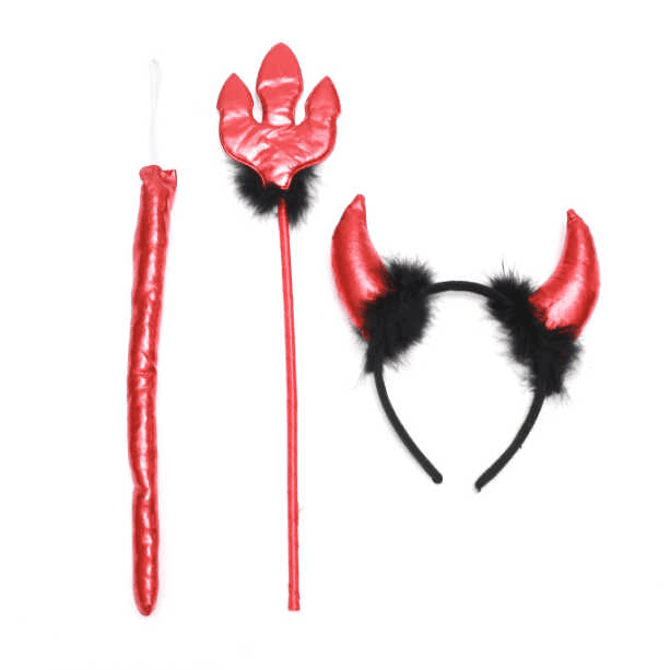 5925052814366-1.png Halloweeni komplekt punane - Pilt 1